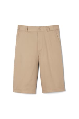 Boy's Pull-on Cotton Twill Shorts with Elastic Waist